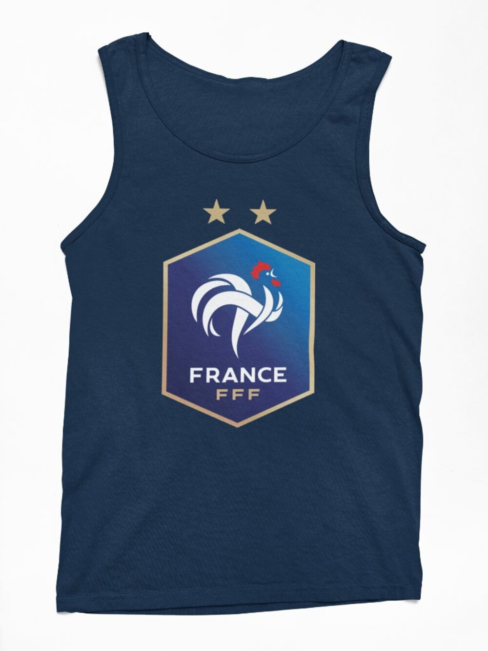 NEW France Soccer Federation Logo Tank Top NAVY